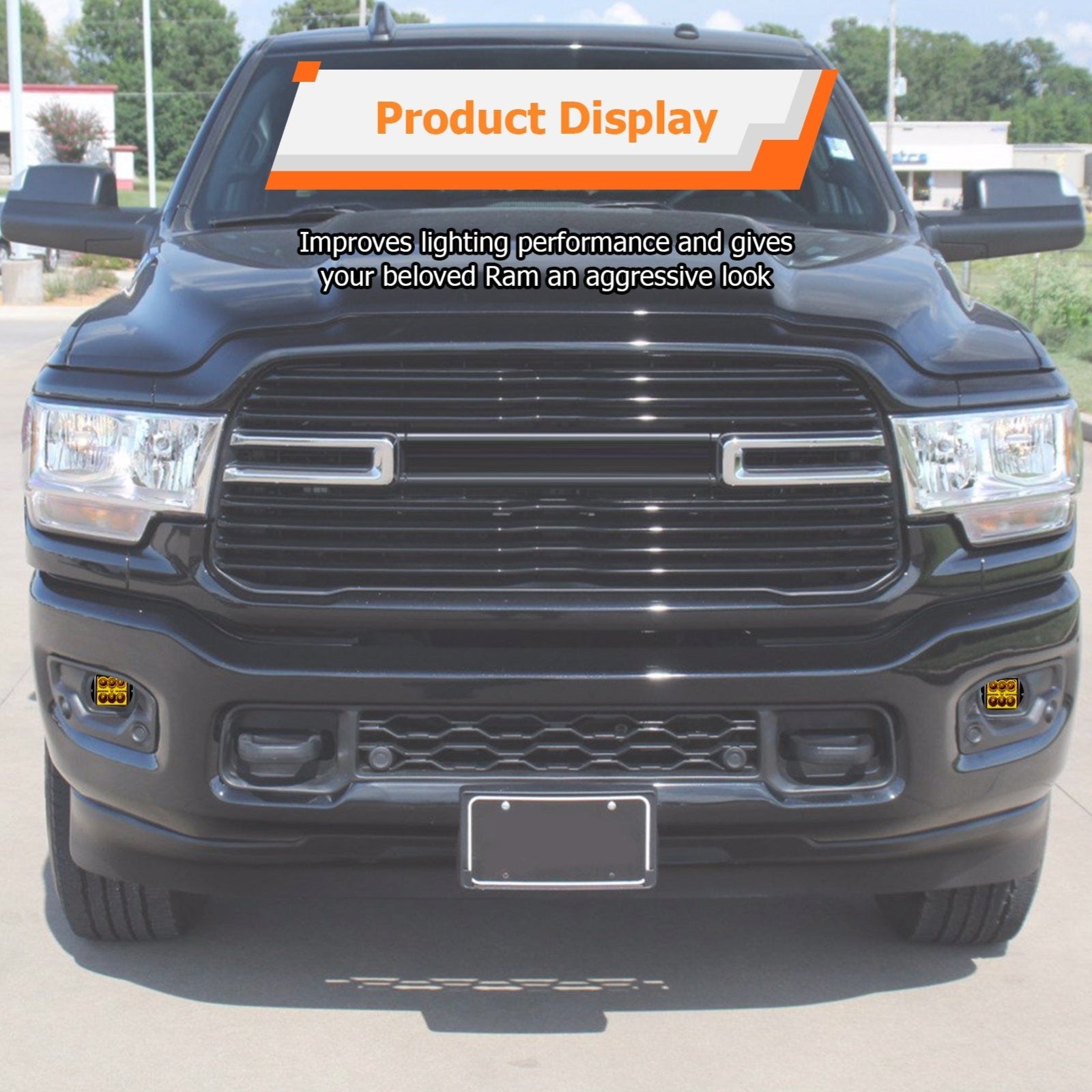 2019 - 2024 Dodge Ram 2500/3500 Big Horn 3" LED Light Pods Kit w/ H11 Plug & Play Adapters Light Mount - Weisen