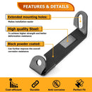 2019 - 2024 Dodge Ram 2500/3500 Hood Hinge 3" White & Amber Strobe LED Ditch Light Pod Kit - WeiSen - 70104041+70201007