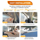 2019 - 2024 Dodge Ram 2500/3500 White&Amber Strobe 3.5 Inch LED Hood Hinge Ditch Light Pods w/ Wiring Harness Kit - WeiSen - 70104041+70201013