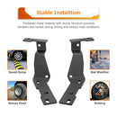 2019 - 2024 Dodge Ram 2500/3500 White&Amber Strobe 3.5 Inch LED Hood Hinge Ditch Light Pods w/ Wiring Harness Kit - WeiSen - 70104064+70201013