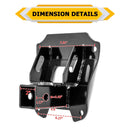 2019 - 2024 Honda Talon 1000R 1000X 1000 - 4 Heavy - Duty Steel Rear Adjustable Trailer Hitch Ball Mount Receiver Kit - WeiSen - 80107011+70304025