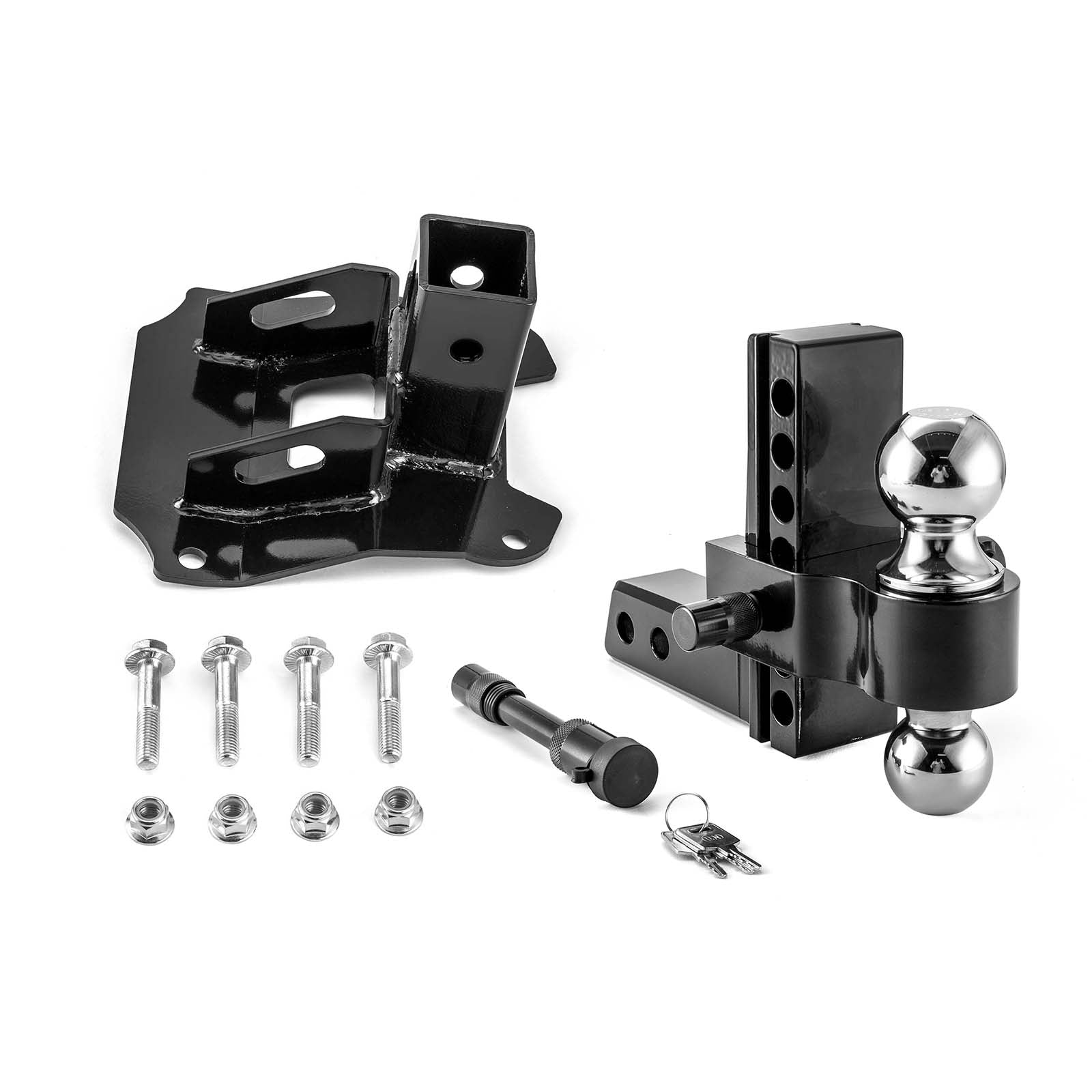 2019 - 2024 Honda Talon 1000R 1000X 1000 - 4 Heavy - Duty Steel Rear Adjustable Trailer Hitch Ball Mount Receiver Kit - Weisen