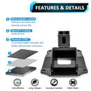 2019 - 2024 Honda Talon 1000R 1000X Heavy - Duty Steel 2" Rear Receiver Hitch & Shackle Hitch Receiver - WeiSen - 80107011+70304017