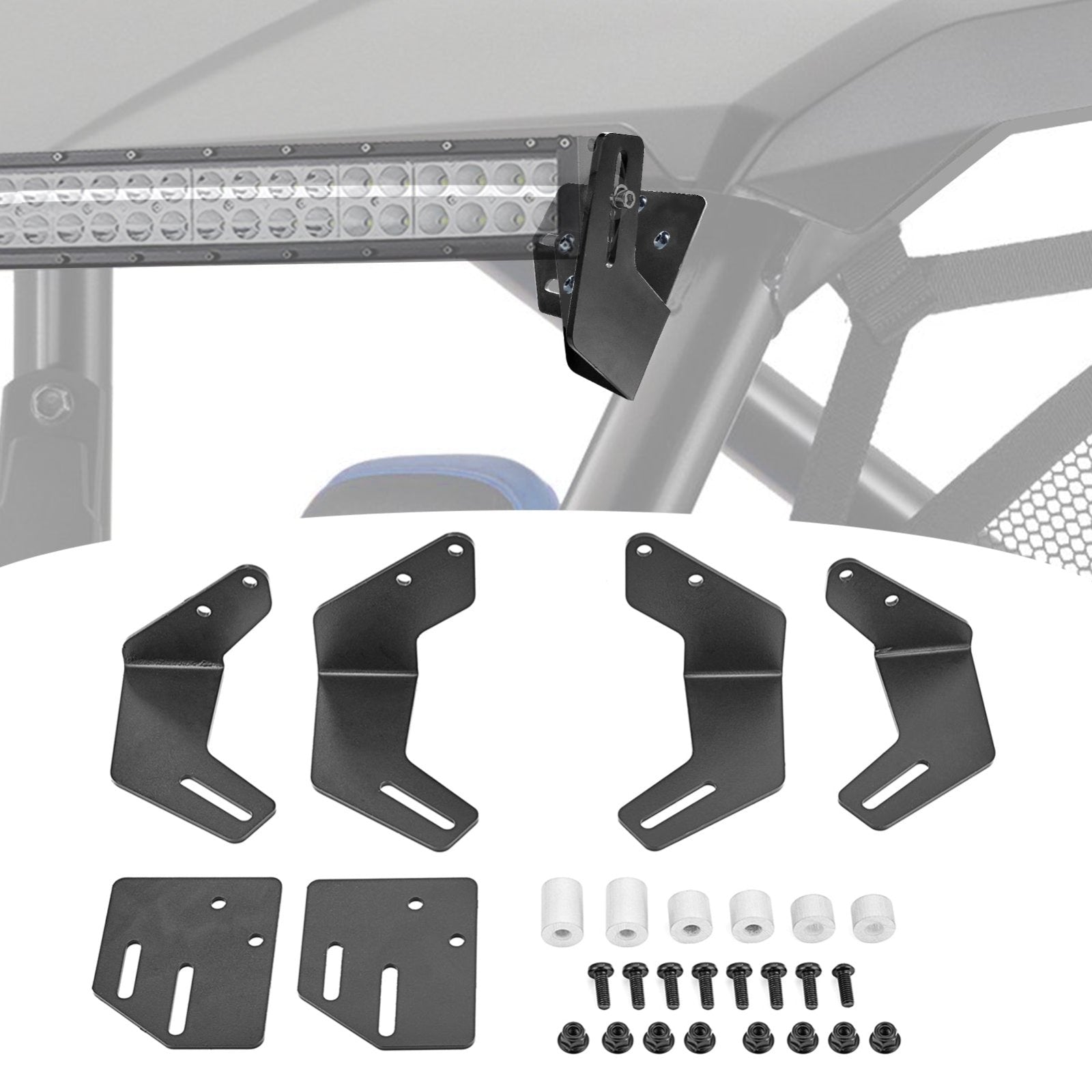 2019 - 2024 Honda Talon 1000X 1000R 36" - 43" LED Light Bar Mount Brackets - Weisen