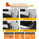 2019 - 2024 Subaru Forester & 2020 - 2025 Subaru Outback White&Amber Strobe 3.5 Inch LED Hood Hinge Ditch Light Pods w/ Wiring Harness Kit - WeiSen - 70104056+70201013