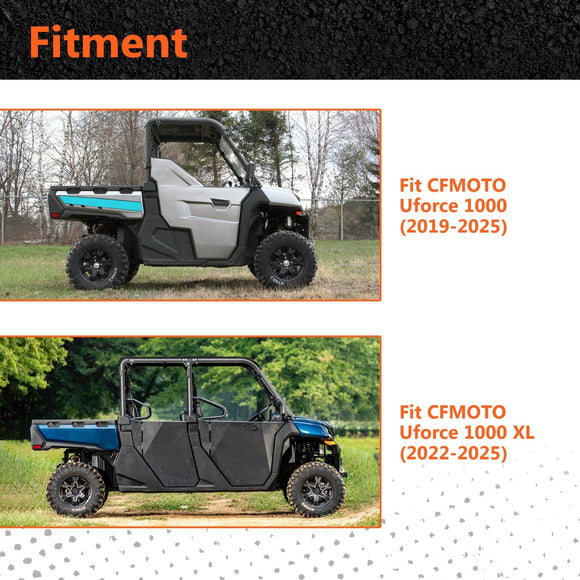 2019 - 2025 CFMOTO Uforce 1000 & 2022 - 2025 Uforce 1000 XL Center Rear View Mirror | HD Shatterproof Glass - WeiSen - 80301050