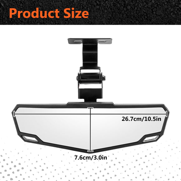 2019 - 2025 CFMOTO Uforce 1000 & 2022 - 2025 Uforce 1000 XL Center Rear View Mirror | HD Shatterproof Glass - WeiSen - 80301050