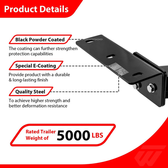 2019 - 2025 Honda Passport Heavy Duty Steel Class 3 Trailer Hitch 2" Receiver - WeiSen - 70108030