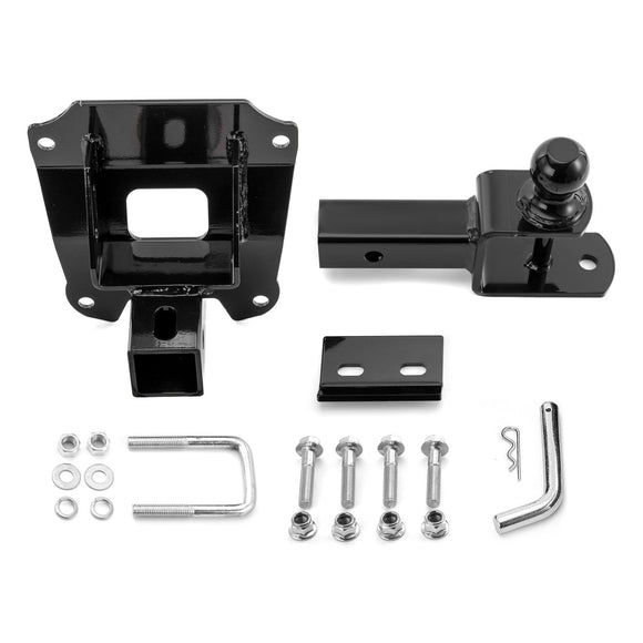 2019 - 2025 Honda Talon 1000R 1000X 1000 - 4 UTV Rear Receiver Hitch Kit w/ 2 - Inch Trailer Hitch 3 - in - 1 Ball Mount 5/8" Lock Pin Tightener - WeiSen - 8010701103