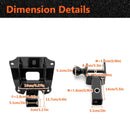 2019 - 2025 Honda Talon 1000R 1000X 1000 - 4 UTV Rear Receiver Hitch Kit w/ 2 - Inch Trailer Hitch 3 - in - 1 Ball Mount 5/8" Lock Pin Tightener - WeiSen - 8010701103