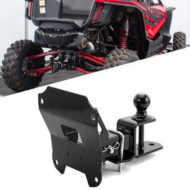 2019 - 2025 Honda Talon 1000R 1000X 1000 - 4 UTV Rear Receiver Hitch Kit w/ 2 - Inch Trailer Hitch 3 - in - 1 Ball Mount 5/8" Lock Pin Tightener - WeiSen - 8010701103