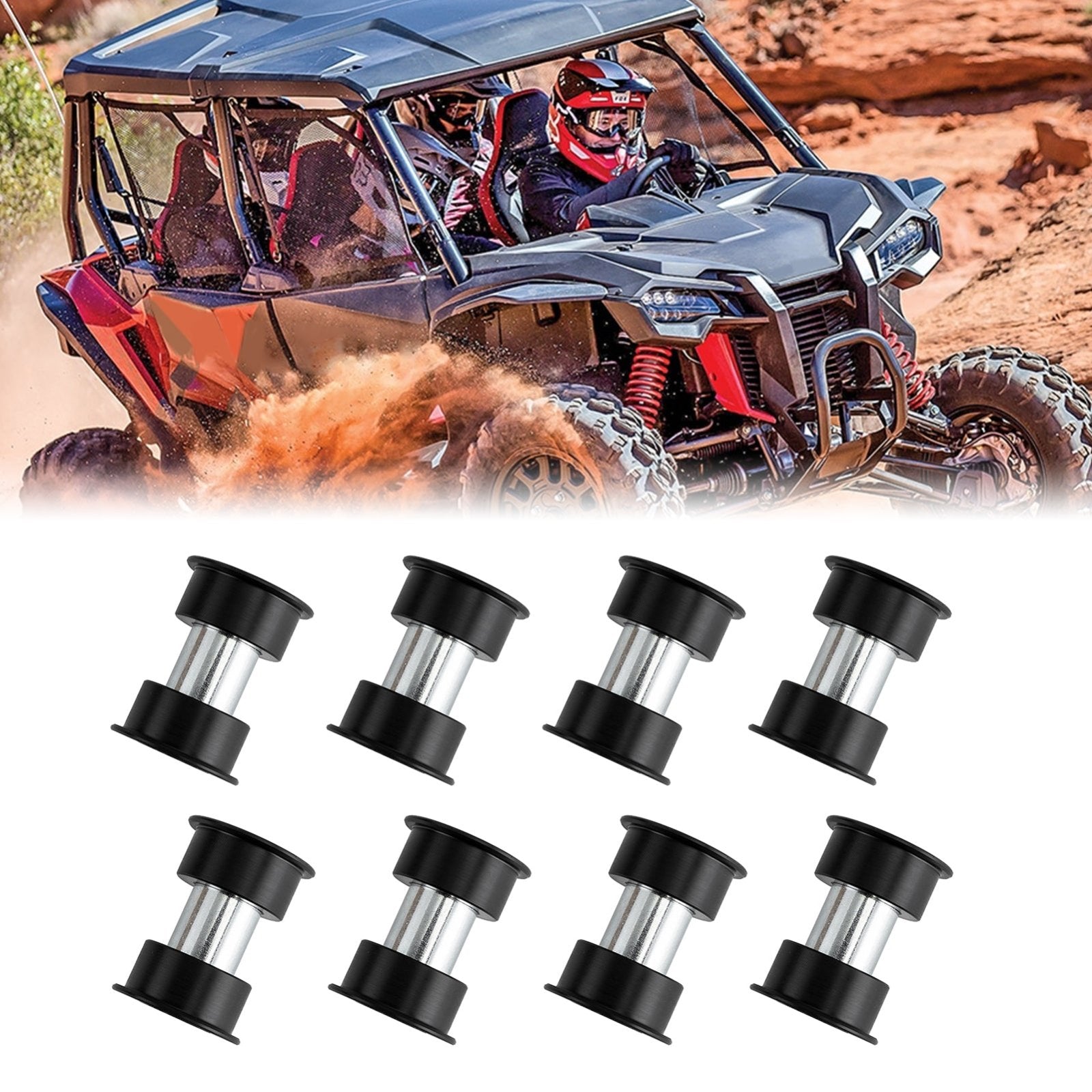 2019 - 2025 Honda Talon 1000R/1000X Heavy Duty UHMW UTV A - Arm Bushing Kit Replacement - WeiSen - 80405013