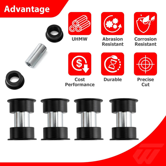 2019 - 2025 Honda Talon 1000R/1000X Heavy Duty UHMW UTV A - Arm Bushing Kit Replacement - WeiSen - 80405013