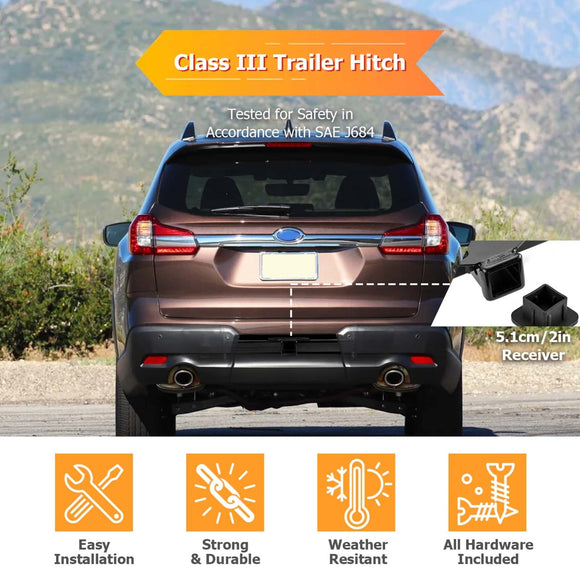 2019 - 2025 Subaru Ascent Heavy - Duty Steel Class 3 Trailer Hitch 2" Receiver - WeiSen - 70108018