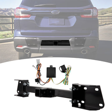 2019 - 2025 Subaru Ascent No Drill Class 3 Trailer Hitch 2" Receiver & Plug&Play 4 - Pin Trailer Wiring Harness - WeiSen - 70108018+70206006