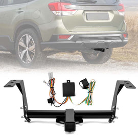 2019 - 2025 Subaru Forester Class 3 Trailer Hitch 2" Receiver & Plug&Play 4 - Pin Trailer Wiring Harness - WeiSen - 70108020+70206006