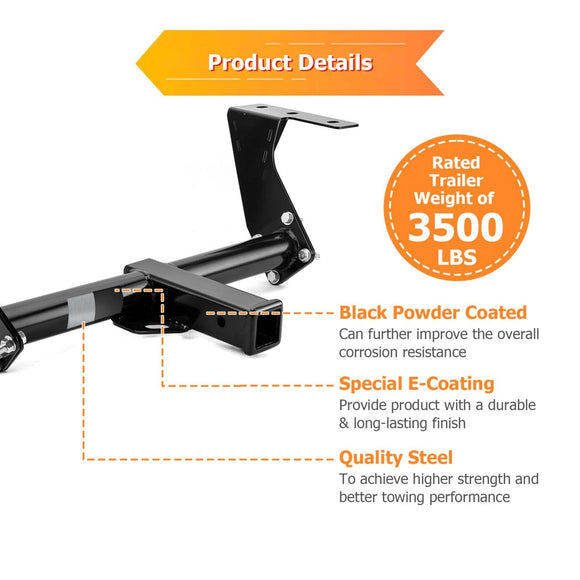 2019 - 2025 Subaru Forester Heavy - Duty Steel Class 3 Trailer Hitch 2" Receiver - WeiSen - 70108020