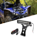 2019-2025 Yamaha YXZ UTV Hood 12" Single-row Straight Light Bar Kit - WeiSen - 8011200301