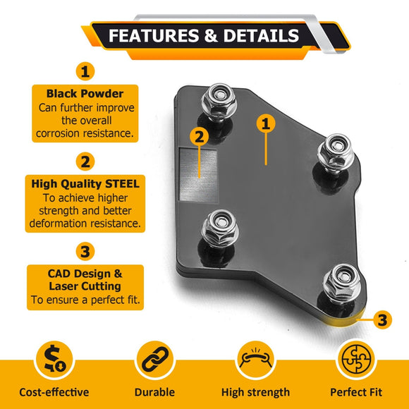 2019+ CFMoto UForce 1000 & 1000 XL Heavy Duty Steel No Drill Front & Rear 2" Full Suspension Lift Kit - WeiSen - 80401083