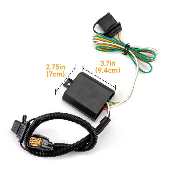 2020 - 2022 Hyundai Palisade No Drill Class 3 Trailer Hitch 2" Receiver & Plug&Play 4 - Pin Trailer Wiring Harness - WeiSen - 70108019+70206013