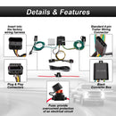 2020 - 2023 Tesla Model 3 No Drill Class 3 Trailer Hitch 2" Receiver & Plug&Play 4 - Pin Trailer Wiring Harness - WeiSen - 70108011+70206077