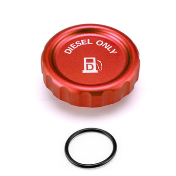 2020 - 2024 Chevrolet Silverado 1500 / GMC Sierra 1500 Anodized Red 6061 Aluminum Magnetic Diesel Fuel Cap - WeiSen - 70501019