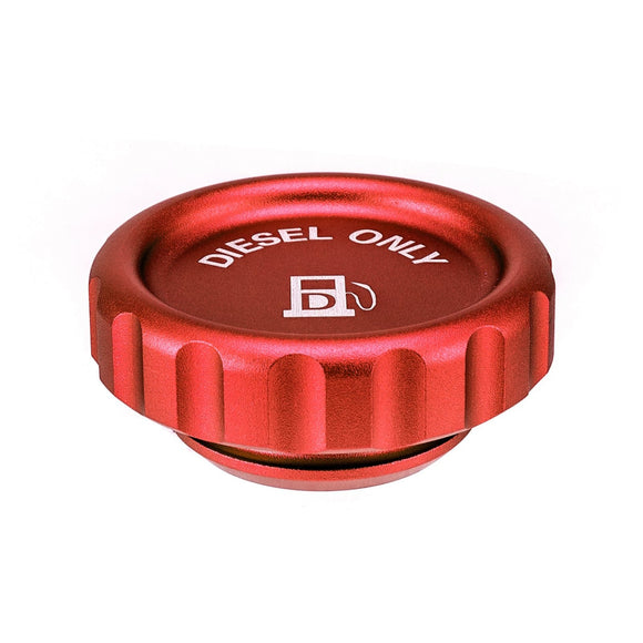 2020 - 2024 Chevrolet Silverado 1500 / GMC Sierra 1500 Anodized Red 6061 Aluminum Magnetic Diesel Fuel Cap - WeiSen - 70501019