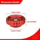 2020 - 2024 Chevrolet Silverado 1500 / GMC Sierra 1500 Anodized Red 6061 Aluminum Magnetic Diesel Fuel Cap - WeiSen - 70501019