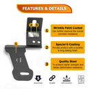 2020 - 2024 Chevy Silverado & GMC Sierra 2500HD/3500HD White&Amber Strobe 3.5 Inch LED Hood Hinge Ditch Light Pods w/ Wiring Harness Kit - WeiSen - 70104074+70201013