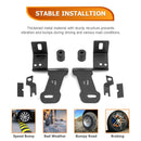 2020 - 2024 Chevy Silverado & GMC Sierra 2500HD/3500HD White&Amber Strobe 3.5 Inch LED Hood Hinge Ditch Light Pods w/ Wiring Harness Kit - WeiSen - 70104074+70201013