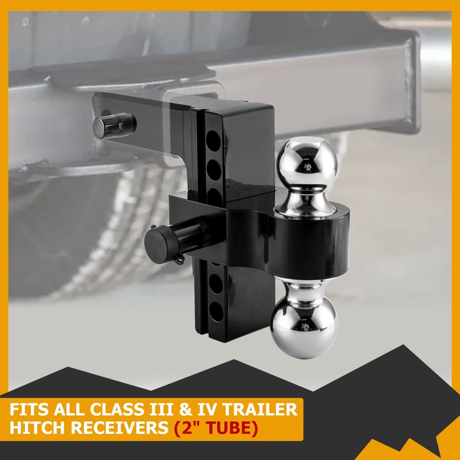 2020 - 2024 Honda Rubicon TRX420 TRX520 Rear Adjustable Trailer Hitch Ball Mount Receiver Kit - WeiSen - 80107015+70304025