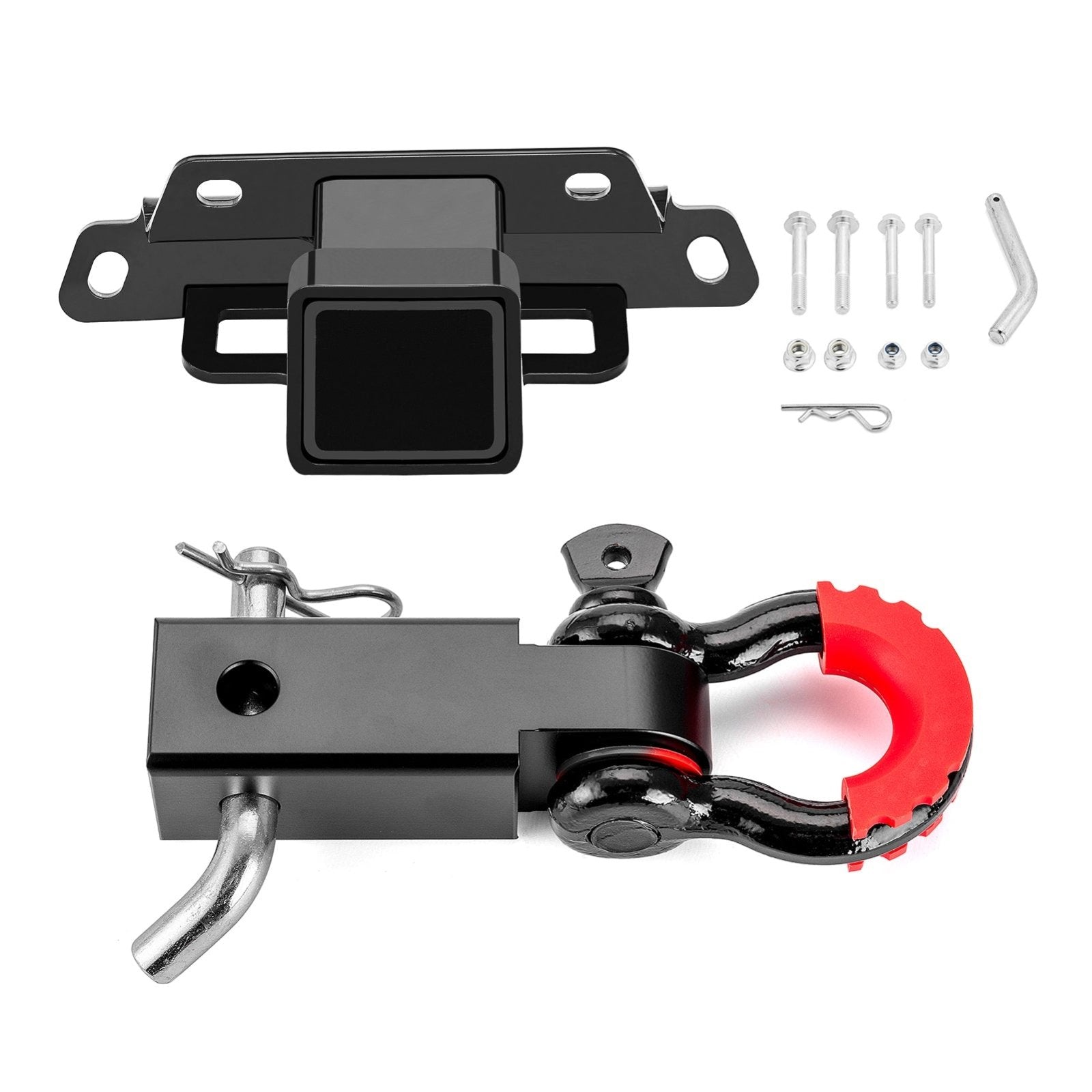 2020 - 2024 Kawasaki Teryx KRX 1000 Heavy - Duty Steel Rear Trailer Hitch & Shackle Hitch Receiver Kit - WeiSen - 80107003+70304017