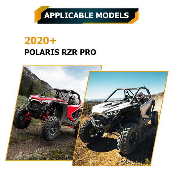2020 - 2024 Polaris RZR Pro XP 4 / Pro XP Amber White Strobe 32" Dual Row Curved 180w LED Light Bar - WeiSen - 80101027+70202019