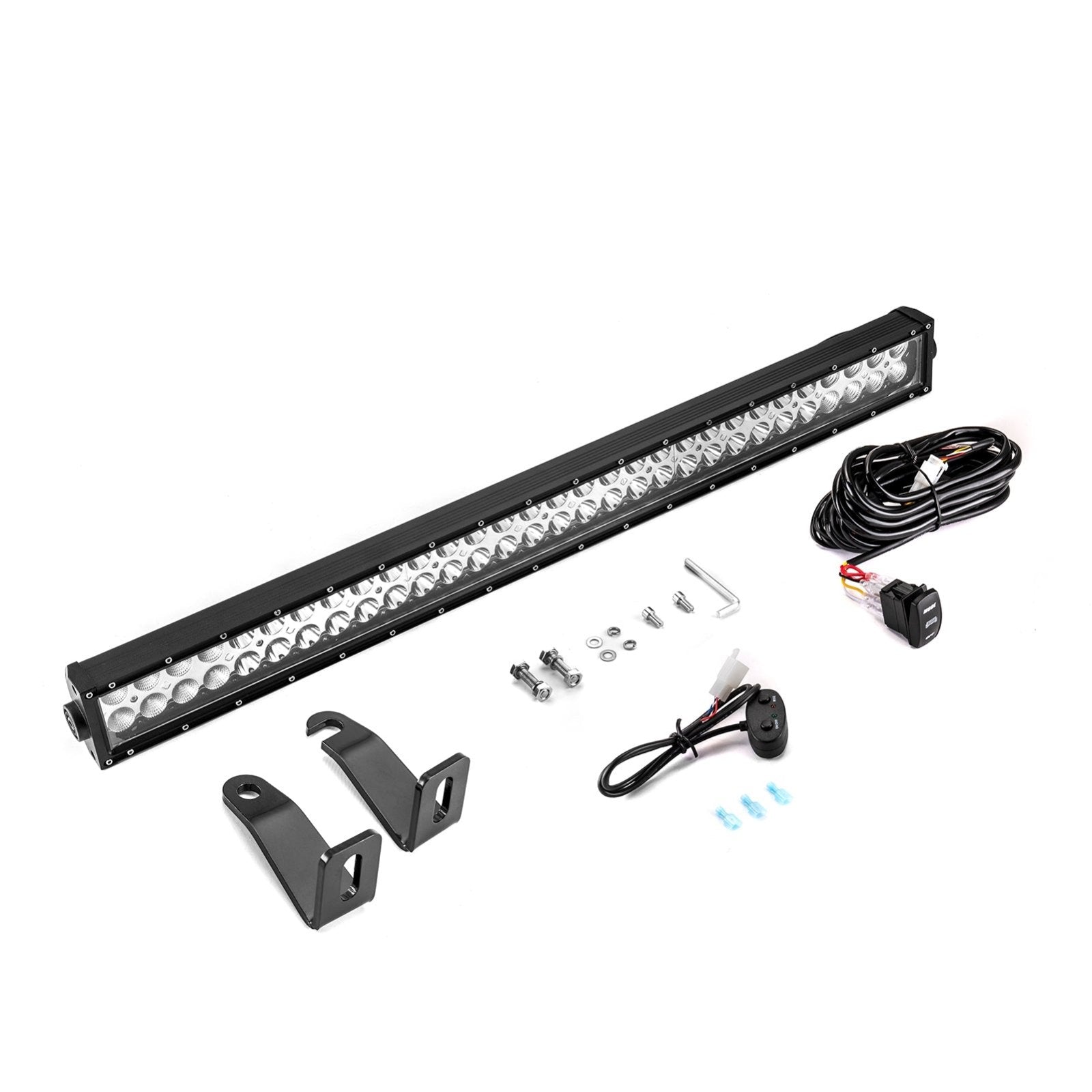 2020 - 2024 Polaris RZR Pro XP / Pro XP 4 Roof Strobe Amber/White 32" Dual Row Straight 180w LED Light Bar Kit - Weisen