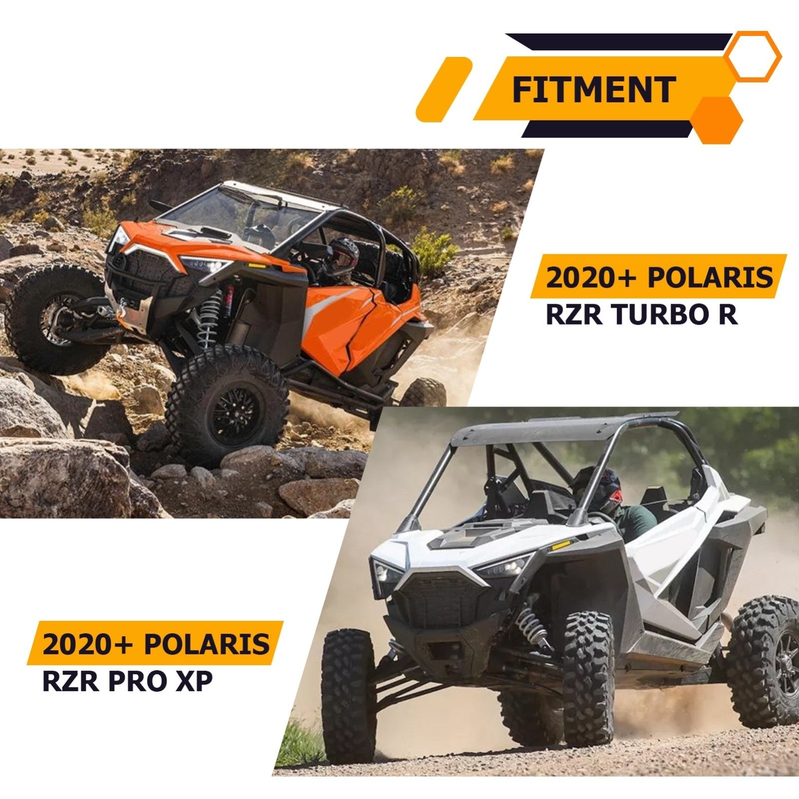 2020 - 2024 Polaris RZR Pro XP Turbo R UTV Rear Multi - Function 30" LED Chase Strobe Light Bar Kit - Weisen