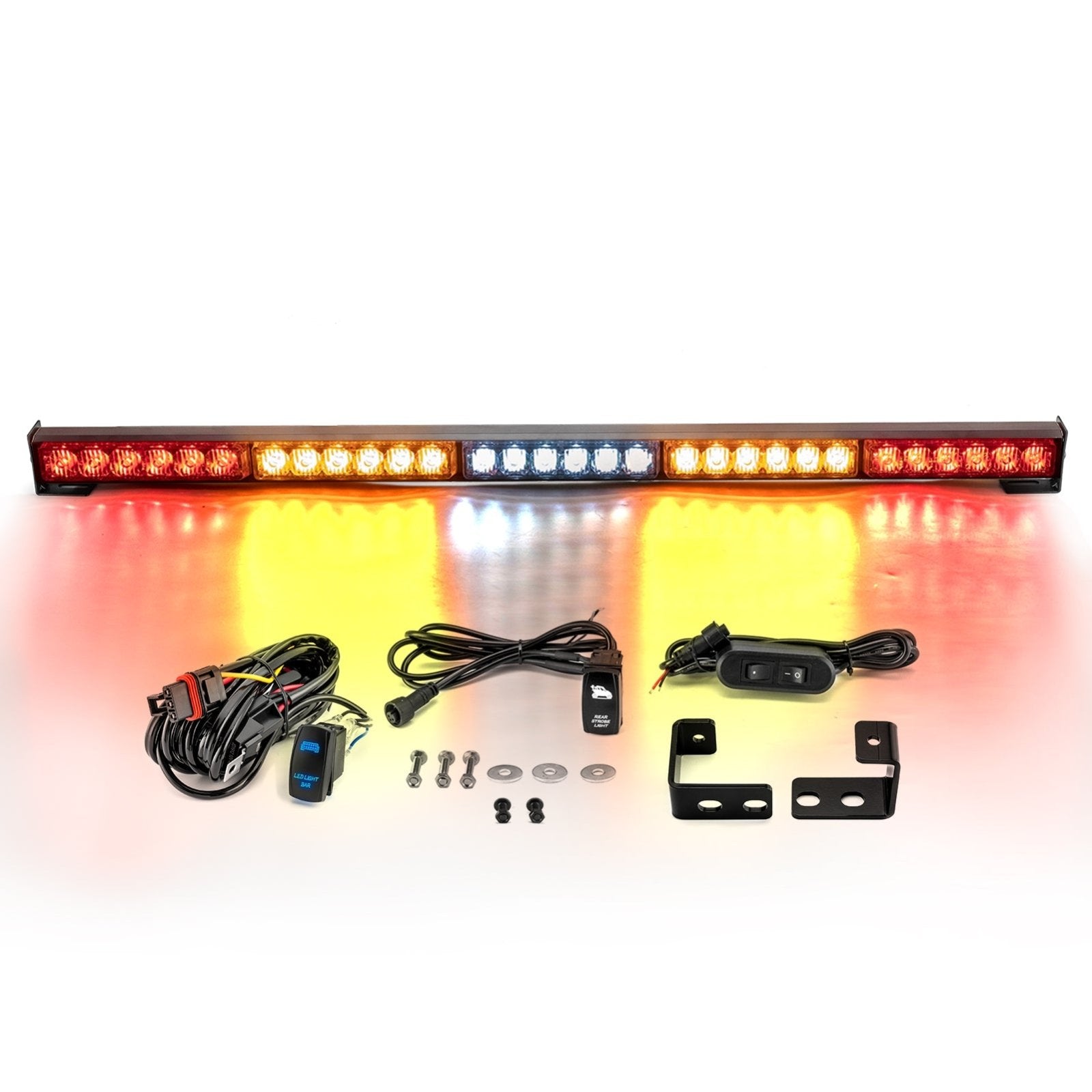 2020-2024 Polaris RZR Pro XP Turbo R UTV Rear Multi-Function 30" LED Chase Strobe Light Bar Plug & Play Kit - Weisen