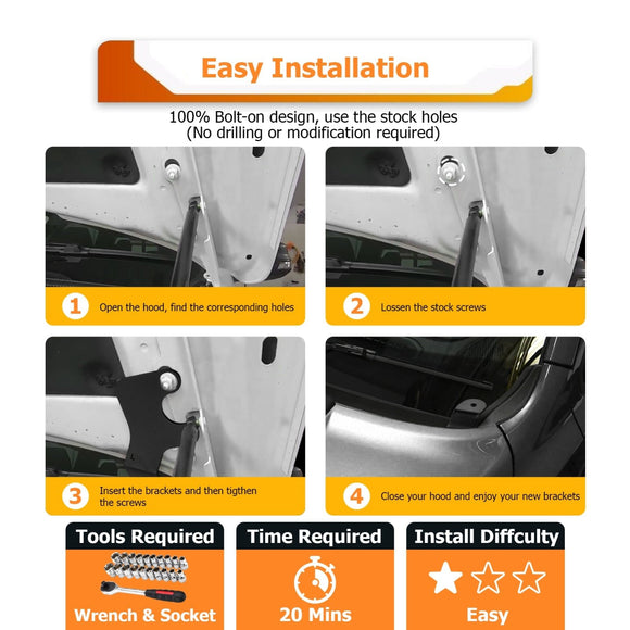 2020 - 2025 Subaru Outback/Wilderness Hood Hinge 3" White & Amber Strobe LED Ditch Light Pod Kit - WeiSen - 70104056+70201007