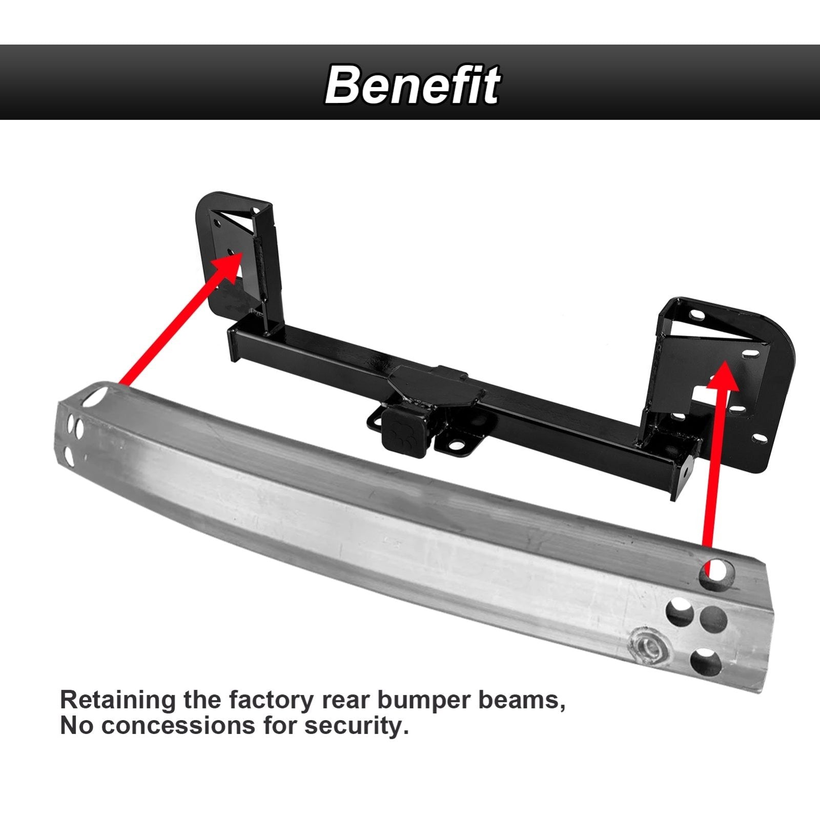 2020 - 2024 Tesla Model Y No - Drill Heavy Duty Steel Class 3 Trailer Hitch 2" Receiver - Weisen