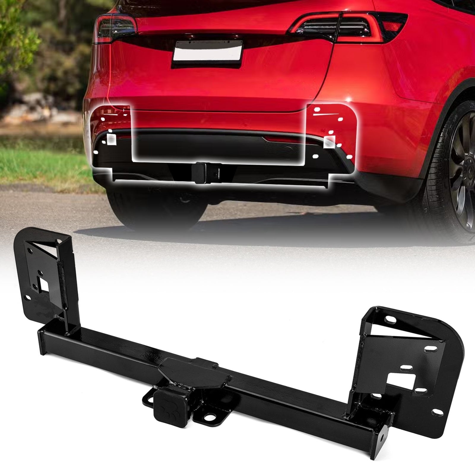 2020 - 2024 Tesla Model Y No - Drill Heavy Duty Steel Class 3 Trailer Hitch 2" Receiver - Weisen