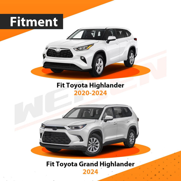 2020 - 2025 Toyota Highlander | 2024 - 2025 Grand Highlander Plug&Play Vehicle - Side 4 - Pin Trailer Wiring Harness - WeiSen - 70206066