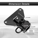 2020 - 2025 Jeep Gladiator JT Rear Class 3 Trailer Hitch 2" Receiver with 4 - Pin Trailer Wiring Harness Kit - WeiSen - 70108008+70206001