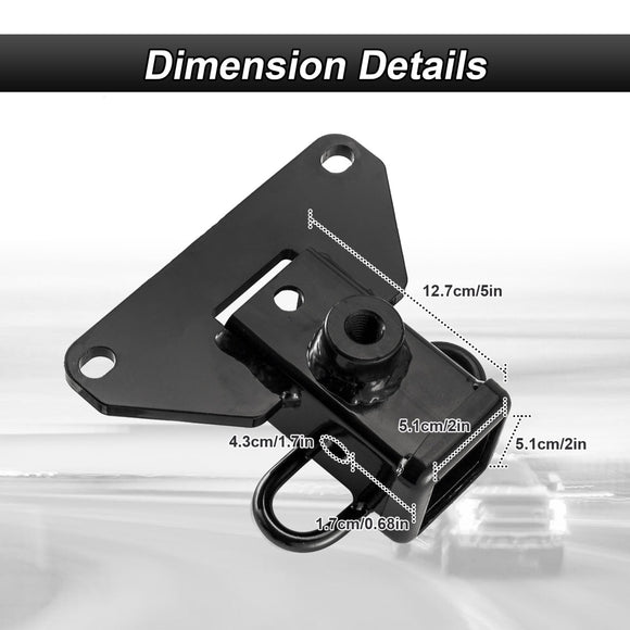 2020 - 2025 Jeep Gladiator JT Rear Class 3 Trailer Hitch 2" Receiver with 4 - Pin Trailer Wiring Harness Kit - WeiSen - 70108008+70206001