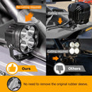 2020 - 2025 Polaris Pro XP/XP 4 Heavy - Duty Steel A Pillar LED Light Pod Mount Bracket - WeiSen - 80102021