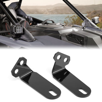 2020 - 2025 Polaris Pro XP/XP 4 Heavy - Duty Steel A Pillar LED Light Pod Mount Bracket - WeiSen - 80102021