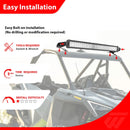 2020 - 2025 Polaris RZR Pro XP/ Turbo R/ Pro S Heavy Duty Steel Roof 30" Light Bar Mount Bracket - WeiSen - 80101035
