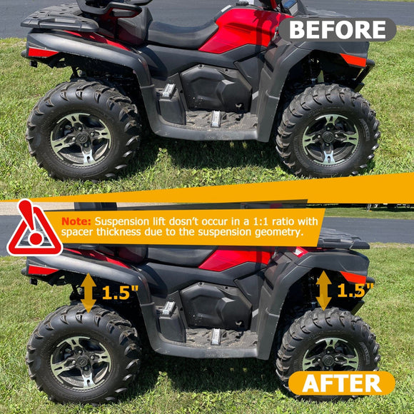 2020+ CFMoto CForce 600/600 Touring Heavy Duty Steel Front & Rear 1.5" Full Suspension Lift Kit - WeiSen - 80401085