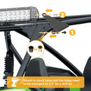 2020+ Kawasaki Teryx KRX 1000 Roof 42" LED Light Bar + A - pillar 5" Light Pods Kit - WeiSen - 80101025+70202009+80102018+70201010+70203009