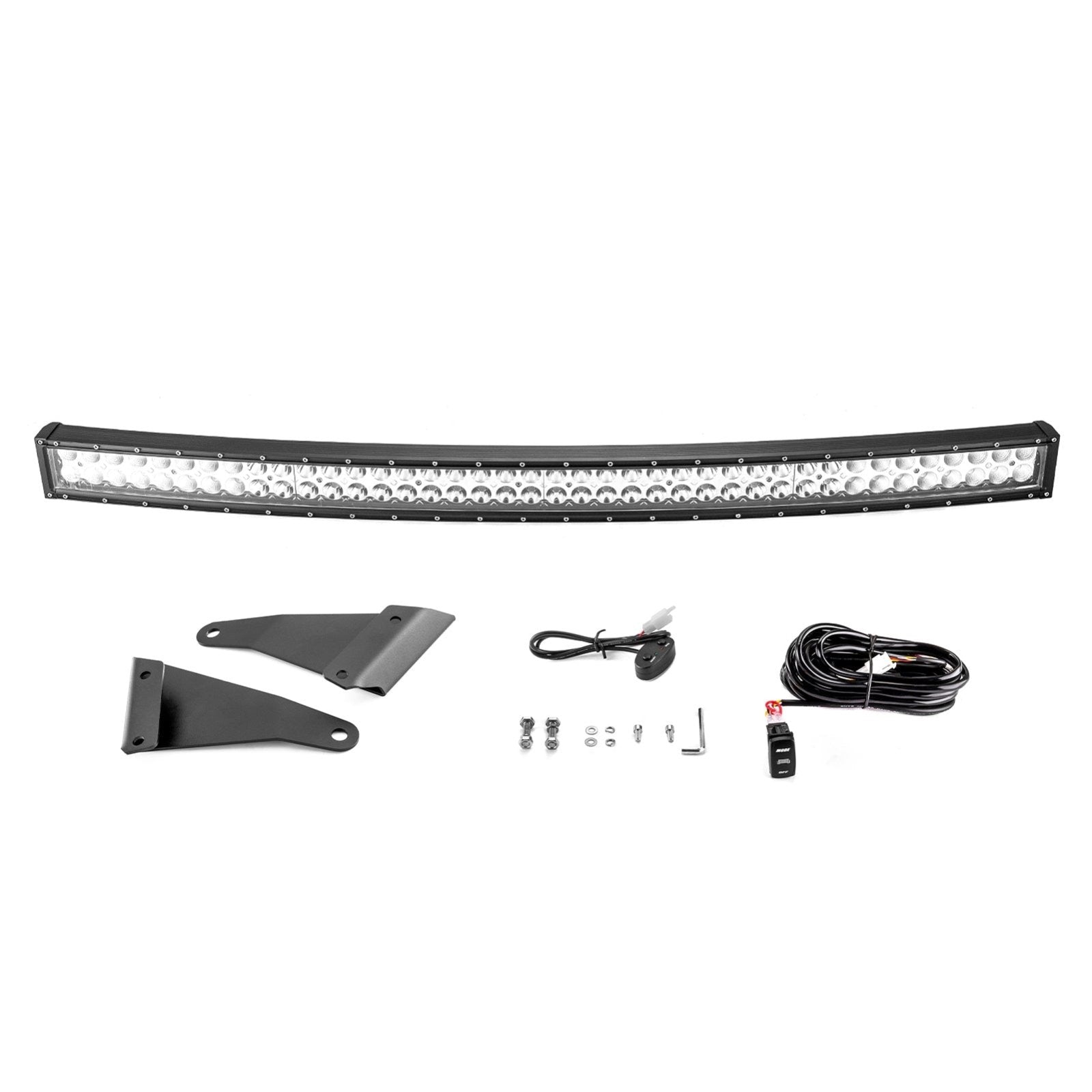 2020+ Kawasaki Teryx KRX 1000 Upper Roof Amber White Strobe 42" Curved LED Light Bar Kit - Weisen