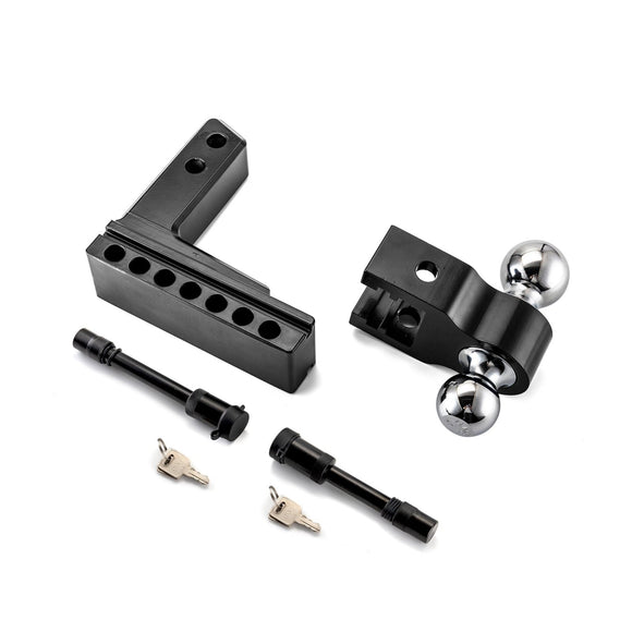 2020+ Polaris RZR PRO XP Heavy - Duty Steel Rear Adjustable Trailer Hitch Ball Mount Receiver Kit - WeiSen - 80107009+70304025