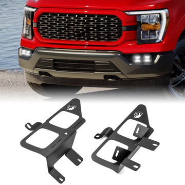 2021 - 2023 Ford F - 150 9th Gen Heavy Duty Steel Front Bumper Fog Light Bracket Mounting - WeiSen - 70102063